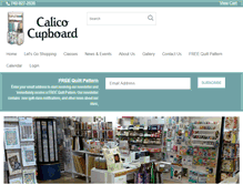 Tablet Screenshot of calico-cupboard.com